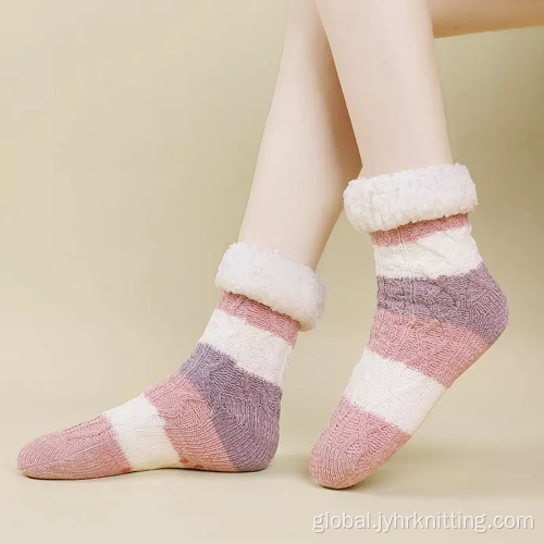 Soft Warm Slipper Socks Indoor Super Soft Warm Non-skid Plush Slipper Socks Supplier